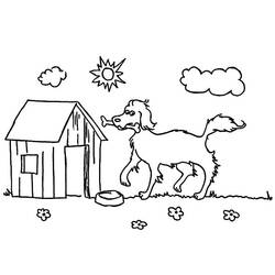 Coloring page: Dog kennel (Buildings and Architecture) #62483 - Free Printable Coloring Pages