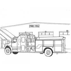 Coloring page: Fire Station (Buildings and Architecture) #68475 - Free Printable Coloring Pages
