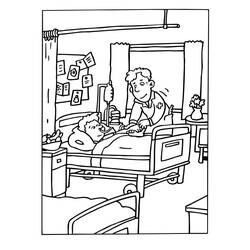 Coloring page: Hospital (Buildings and Architecture) #61849 - Free Printable Coloring Pages