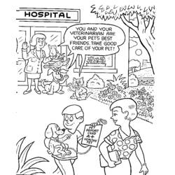 Coloring page: Hospital (Buildings and Architecture) #61882 - Free Printable Coloring Pages