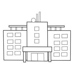Coloring page: Hospital (Buildings and Architecture) #62005 - Free Printable Coloring Pages