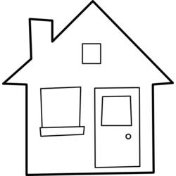 Coloring page: House (Buildings and Architecture) #64630 - Free Printable Coloring Pages
