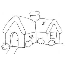Coloring page: House (Buildings and Architecture) #64634 - Free Printable Coloring Pages