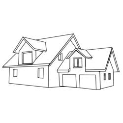 Coloring page: House (Buildings and Architecture) #64640 - Free Printable Coloring Pages