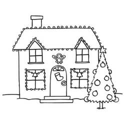 Coloring page: House (Buildings and Architecture) #64642 - Free Printable Coloring Pages