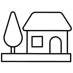 Coloring page: House (Buildings and Architecture) #64645 - Free Printable Coloring Pages