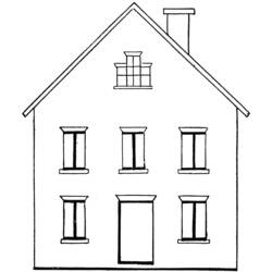 Coloring page: House (Buildings and Architecture) #66447 - Free Printable Coloring Pages
