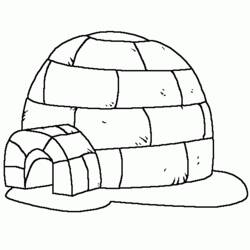 Coloring page: Igloo (Buildings and Architecture) #61606 - Free Printable Coloring Pages