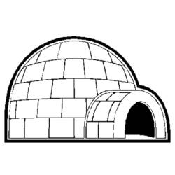 Coloring page: Igloo (Buildings and Architecture) #61608 - Free Printable Coloring Pages