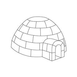 Coloring page: Igloo (Buildings and Architecture) #61609 - Free Printable Coloring Pages
