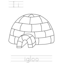 Coloring page: Igloo (Buildings and Architecture) #61611 - Free Printable Coloring Pages