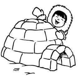 Coloring page: Igloo (Buildings and Architecture) #61694 - Free Printable Coloring Pages