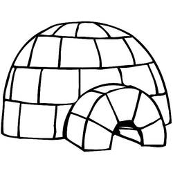Coloring page: Igloo (Buildings and Architecture) #61724 - Free Printable Coloring Pages
