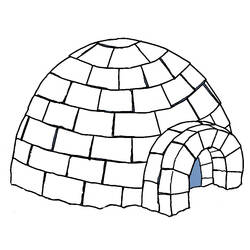 Coloring page: Igloo (Buildings and Architecture) #61729 - Free Printable Coloring Pages
