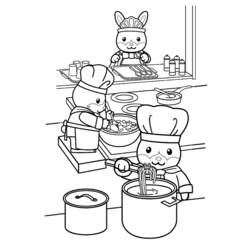 Coloring page: Kitchen room (Buildings and Architecture) #63527 - Free Printable Coloring Pages
