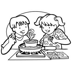 Coloring page: Kitchen room (Buildings and Architecture) #63559 - Free Printable Coloring Pages