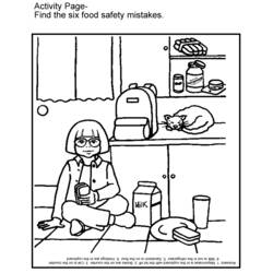 Coloring page: Kitchen room (Buildings and Architecture) #63593 - Free Printable Coloring Pages