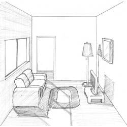 Coloring page: Living room (Buildings and Architecture) #66371 - Free Printable Coloring Pages