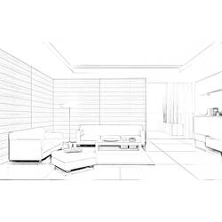 Coloring page: Living room (Buildings and Architecture) #66424 - Free Printable Coloring Pages