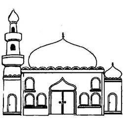 Coloring pages: Mosque - Free Printable Coloring Pages