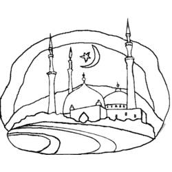 Coloring page: Mosque (Buildings and Architecture) #64528 - Free Printable Coloring Pages