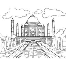 Coloring page: Mosque (Buildings and Architecture) #64530 - Free Printable Coloring Pages