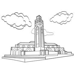 Coloring page: Mosque (Buildings and Architecture) #64533 - Free Printable Coloring Pages