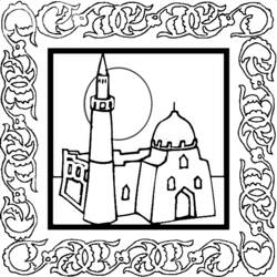 Coloring page: Mosque (Buildings and Architecture) #64534 - Free Printable Coloring Pages