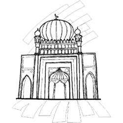 Coloring page: Mosque (Buildings and Architecture) #64556 - Free Printable Coloring Pages
