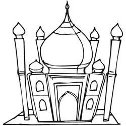 Coloring page: Mosque (Buildings and Architecture) #64577 - Free Printable Coloring Pages
