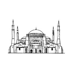 Coloring page: Mosque (Buildings and Architecture) #64582 - Free Printable Coloring Pages