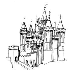 Coloring page: Palace (Buildings and Architecture) #62670 - Free Printable Coloring Pages