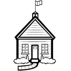 Coloring page: School (Buildings and Architecture) #63988 - Free Printable Coloring Pages