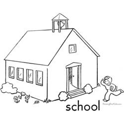 Coloring page: School (Buildings and Architecture) #63998 - Free Printable Coloring Pages
