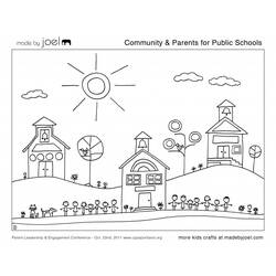 Coloring page: School (Buildings and Architecture) #64108 - Free Printable Coloring Pages