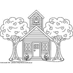 Coloring page: School (Buildings and Architecture) #66816 - Free Printable Coloring Pages
