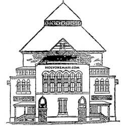 Coloring page: School (Buildings and Architecture) #66821 - Free Printable Coloring Pages