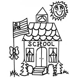 Coloring page: School (Buildings and Architecture) #66871 - Free Printable Coloring Pages