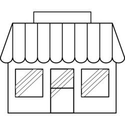 Coloring page: Shop (Buildings and Architecture) #67010 - Free Printable Coloring Pages