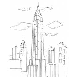 Coloring page: Skyscraper (Buildings and Architecture) #65549 - Free Printable Coloring Pages