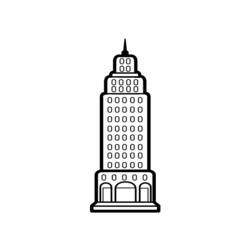 Coloring page: Skyscraper (Buildings and Architecture) #65552 - Free Printable Coloring Pages