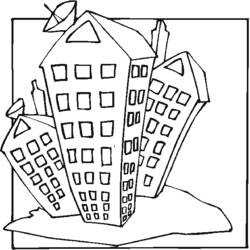 Coloring page: Skyscraper (Buildings and Architecture) #65787 - Free Printable Coloring Pages