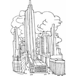 Coloring page: Skyscraper (Buildings and Architecture) #65797 - Free Printable Coloring Pages
