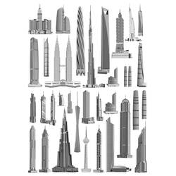 Coloring page: Skyscraper (Buildings and Architecture) #65961 - Free Printable Coloring Pages