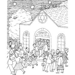 Coloring pages: Synagogue - Free Printable Coloring Pages
