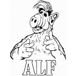 Coloring pages: Alf - Free Printable Coloring Pages