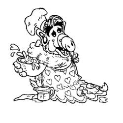 Coloring page: Alf (Cartoons) #33671 - Free Printable Coloring Pages