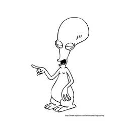 Coloring page: American Dad! (Cartoons) #50894 - Free Printable Coloring Pages