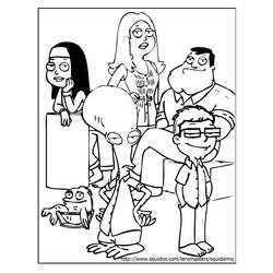 Coloring page: American Dad! (Cartoons) #50899 - Free Printable Coloring Pages