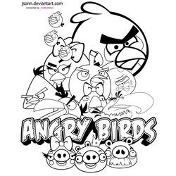 Coloring page: Angry Birds (Cartoons) #25066 - Free Printable Coloring Pages